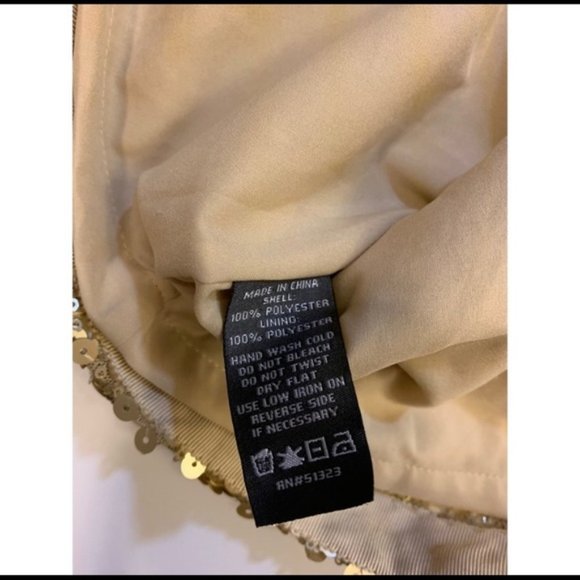 NWT Vince Camuto Gold Sequin Tank Top Blouse - Picture 3 of 5